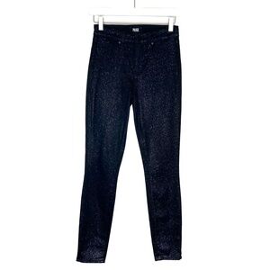 Paige Jeans Hoxton Ultra Skinny Night Violet Shimmer Coating